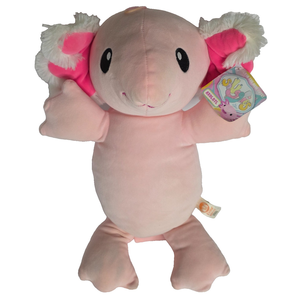 Fiesta Snuggies Pink Axolotl Plush Stuffed Animal With Tags